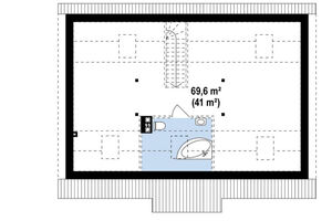 Rodinný dom so sedlovou strechou a možnosťou podkrovia - projekt Z12