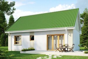 Rodinný dom so sedlovou strechou a možnosťou podkrovia - projekt Z12