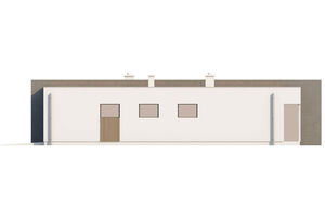 Jednopodlažný rodinný dom s garážou - moderný dizajn - projekt Zx49