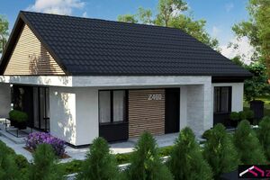 Moderný rodinný dom so sedlovou strechou - projekt Z460