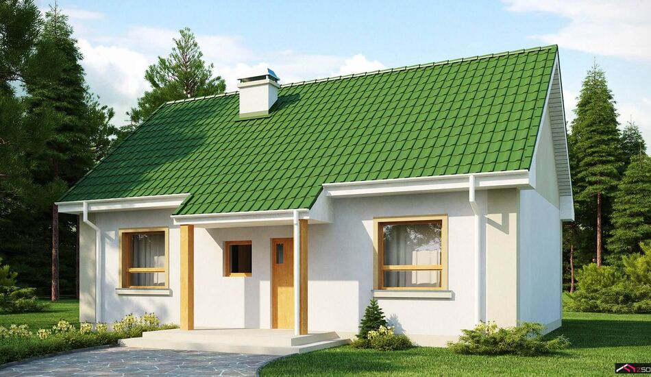 Rodinný dom so sedlovou strechou a možnosťou podkrovia - projekt Z12