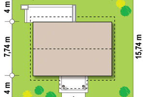 Rodinný dom so sedlovou strechou a možnosťou podkrovia - projekt Z12