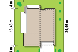 Jednopodlažný rodinný dom s garážou - moderný dizajn - projekt Zx49