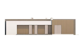 Jednopodlažný rodinný dom s garážou - moderný dizajn - projekt Zx49