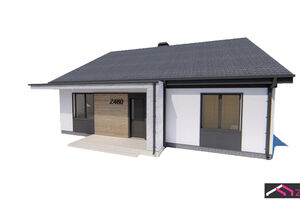 Moderný rodinný dom so sedlovou strechou - projekt Z460