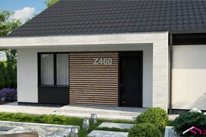 Moderný rodinný dom so sedlovou strechou - projekt Z460
